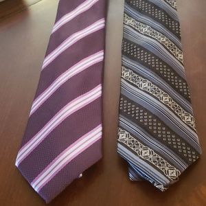 Two 100% Silk Ties